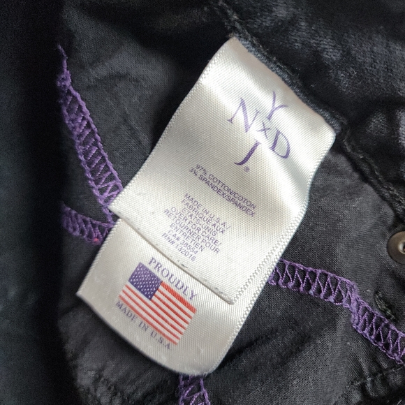 NYDJ Lift Tuck Straight Leg Jeans Mid Rise Slimming Gray Size 2 Long - Picture 11 of 13